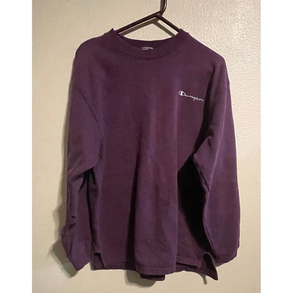 Vtg Champion Purple Long Sleeve Crewneck Sweatshirt Mens XL Pullover USA Made - Picture 1 of 8